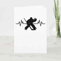 Ice Hockey Player Heartbeat Fun Funny Sports Gift