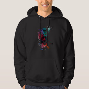 Ice hockey player ice hockey stick ice hockey   7 hoodie