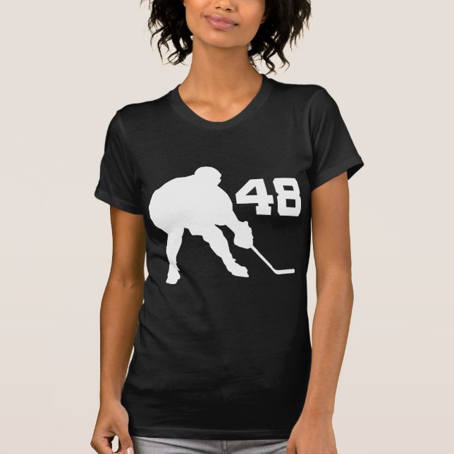 Ice Hockey Player Jersey Number 48 T-Shirt (Front)