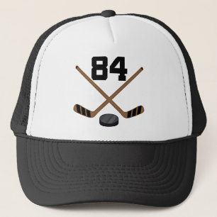 Ice Hockey Player Jersey Number 84 Gift Trucker Hat