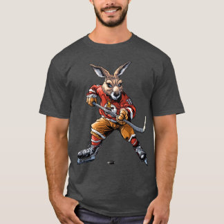Ice hockey player kangaroo T-Shirt