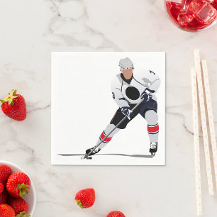 Ice Hockey Player Paper Napkins