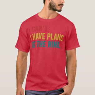 Ice Hockey Player Plans At The Rink Ice Hockey Coa T-Shirt
