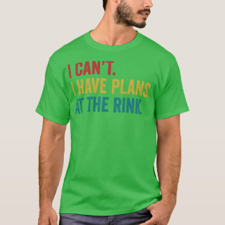 Ice Hockey Player Plans at the Rink Ice Hockey Coa T-Shirt