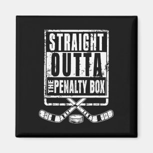Ice Hockey Player Straight Outta The Penalty Box F Magnet