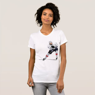 Ice Hockey Player Womens T-Shirt