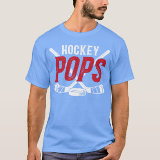 Ice Hockey Pops Grandpa Pops of A Hockey Player gi T-Shirt