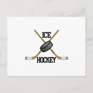 Ice Hockey Postcard