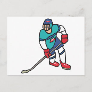 Ice Hockey Postcard