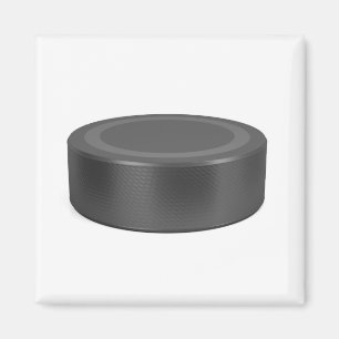 Ice hockey puck magnet
