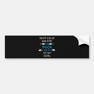 Ice Hockey Puck Play Ice Hockey Winter Team Sport Bumper Sticker