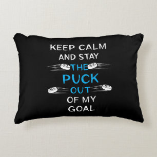 Ice Hockey Puck Play Ice Hockey Winter Team Sport Decorative Cushion