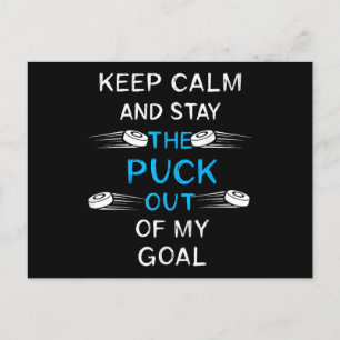 Ice Hockey Puck Play Ice Hockey Winter Team Sport Holiday Postcard
