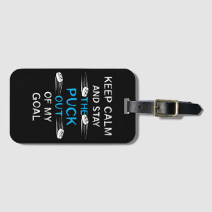 Ice Hockey Puck Play Ice Hockey Winter Team Sport Luggage Tag