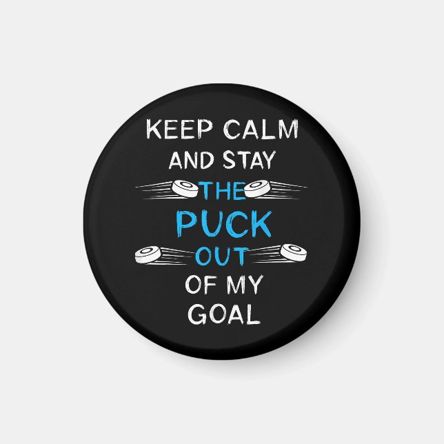 Ice Hockey Puck Play Ice Hockey Winter Team Sport  Magnet (Front)