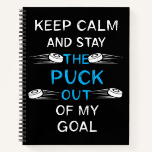 Ice Hockey Puck Play Ice Hockey Winter Team Sport Notebook