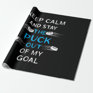 Ice Hockey Puck Play Ice Hockey Winter Team Sport  Wrapping Paper