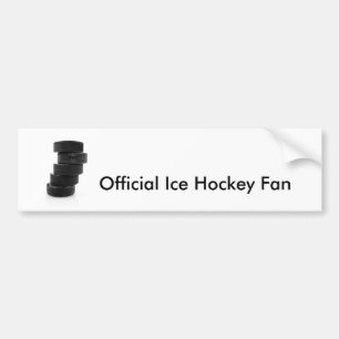 Ice hockey pucks... bumper sticker