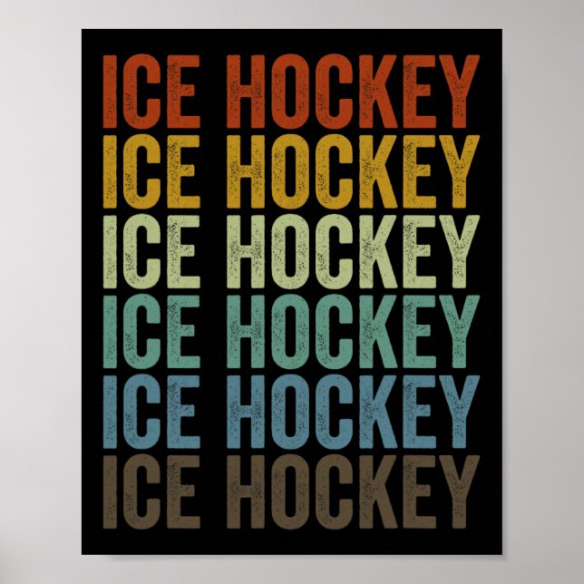 Ice Hockey Retro _1  Poster (Front)