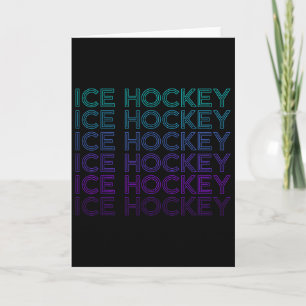 Ice Hockey Retro Card