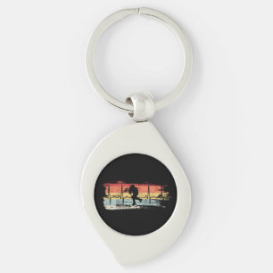 Ice Hockey Retro Key Ring