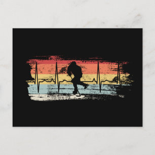 Ice Hockey Retro Postcard