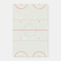 Ice Hockey Rink Distressed Style Graphic