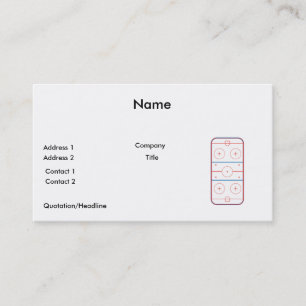ice hockey rink graphic business card
