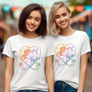 Ice hockey Romance Team Hollanov Shane & Ilya Book T-Shirt