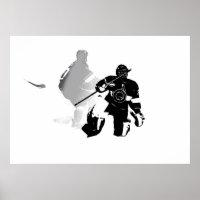 Ice Hockey Season - Goalie and Forward 