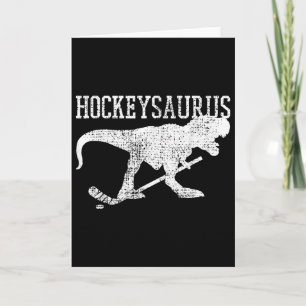 Ice Hockey Shirt Field Hockey T Rex Funny Tee  Card