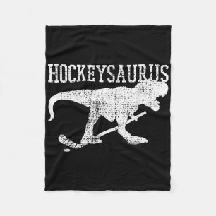Ice Hockey Shirt Field Hockey T Rex Funny Tee  Fleece Blanket
