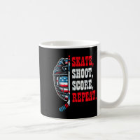 Ice Hockey Skate Shooy Score Repeat Player Men Boy