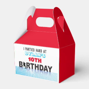 ICE HOCKEY SKATING Birthday Party Loot Candy Gift Favour Box