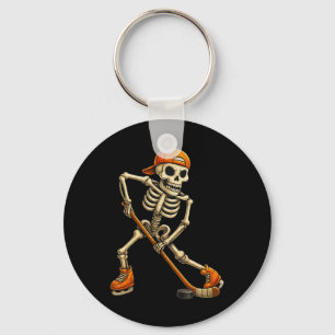 Ice Hockey Skeleton Halloween Costume Men Boys Kid Key Ring