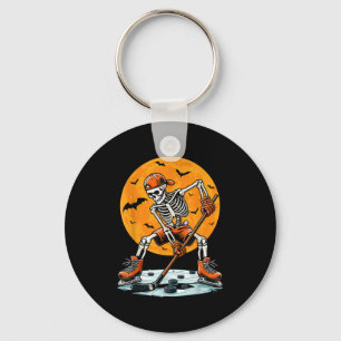 Ice Hockey Skeleton Soky Boys Halloween Hockey Pla Key Ring