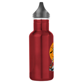 Ice Hockey Skeleton Spooky Halloween 532 Ml Water Bottle