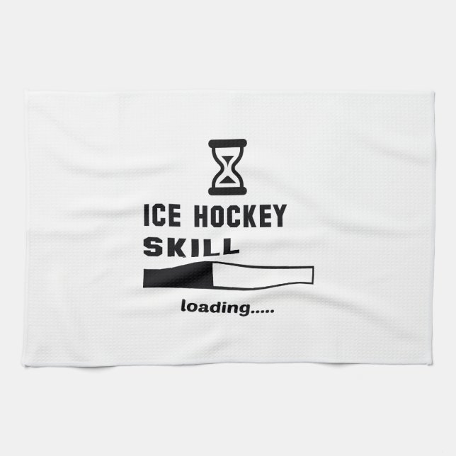 Ice Hockey skill Loading...... Tea Towel (Horizontal)