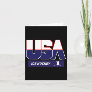 Ice Hockey Souvenir Usa Team  Card