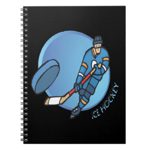Ice Hockey Spiral Notebook