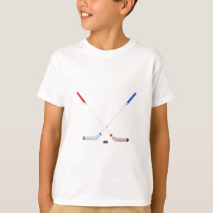 Ice hockey sticks and puck T-Shirt