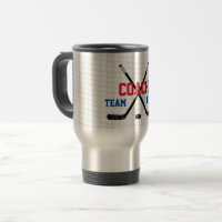 Ice Hockey Sticks Custom Coach Sports Team Name