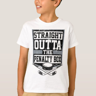 Ice Hockey Straight Outta The Penalty Box Funny Pl T-Shirt