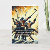 Ice Hockey Team Power Play Together