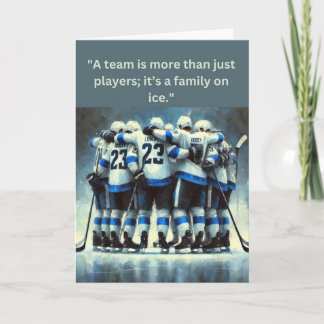 Ice Hockey Team Spirit "Stronger Together" Card