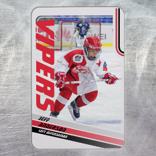 Ice Hockey Trading Card Magnet