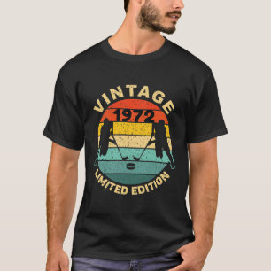 Ice Hockey Vintage 1972 Bday 50th Birthday Hockey  T-Shirt
