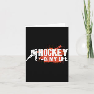 Ice Hockey Vintage Hockey Is My Life 1 Card