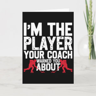 Ice Hockey Vintage I'm The Player Your Coach Warne Card