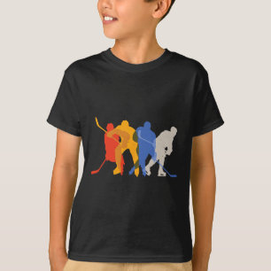 Ice Hockey Vintage Retro Ice Hockey Player Gift T-Shirt